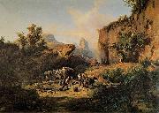 Andras Marko Landscape with Charcoal Burners oil